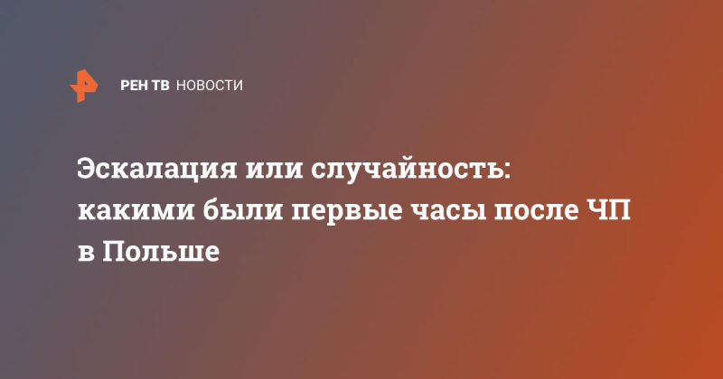 Эскалация или случайность: какими были первые часы после ЧП в Польше