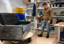Стрейч упаковщик диванов