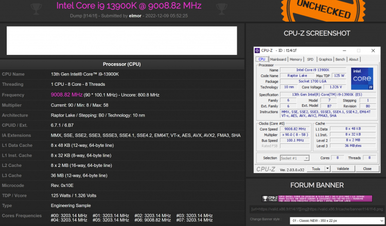 Процессор впервые разогнали выше 9 ГГц — Intel Core i9-13900K установил новый мировой рекорд