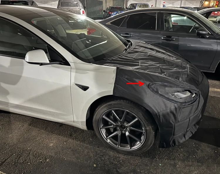 В Калифорнии замечен прототип обновленной Tesla Model 3
