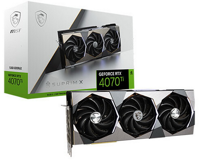 MSI представила GeForce RTX 4070 Ti Suprim X, Gaming X и Ventus 3X — все с заводским разгоном