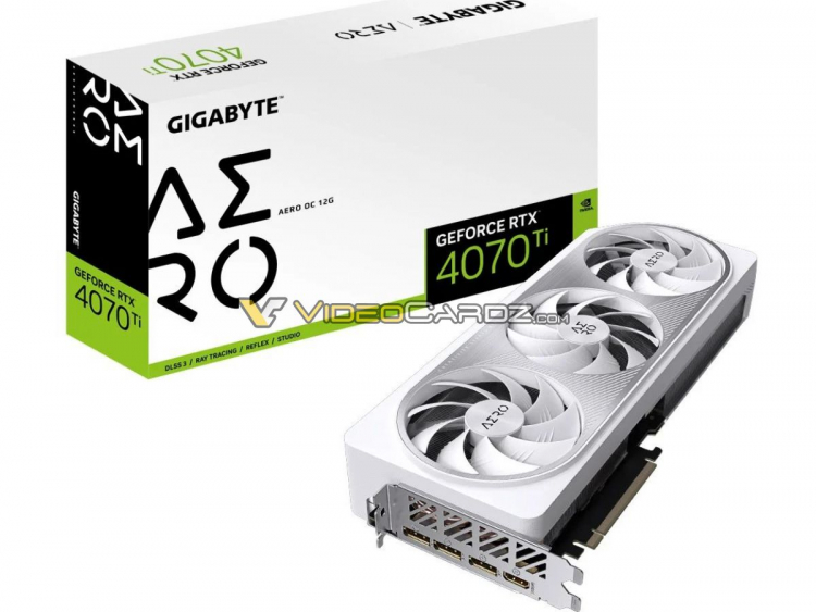 Видеокарты Gigabyte&nbsp;GeForce RTX 4070 Ti в исполнениях Aero, Eagle, Gaming и Aorus показались на изображениях
