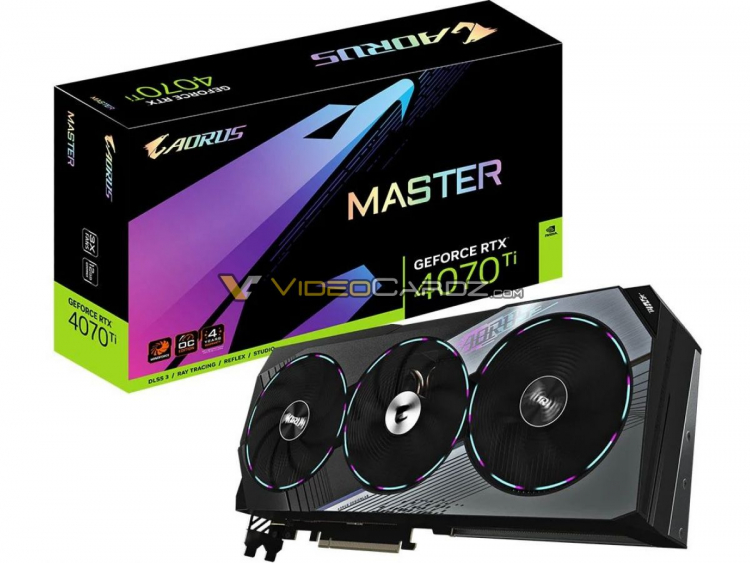 Видеокарты Gigabyte&nbsp;GeForce RTX 4070 Ti в исполнениях Aero, Eagle, Gaming и Aorus показались на изображениях