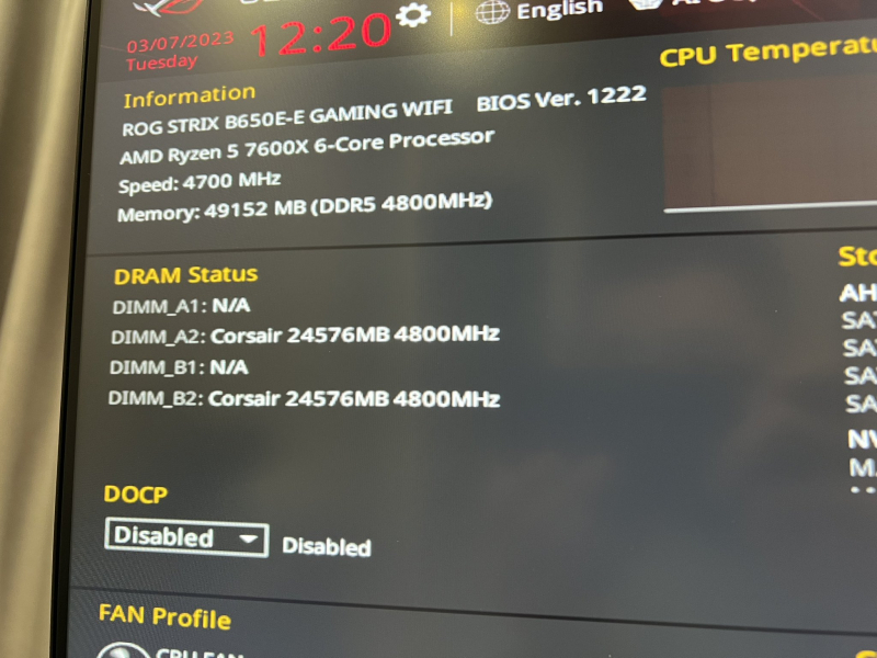 Модули памяти DDR5 объёмом 24 Гбайт установили к AMD Ryzen 7000 &mdash; система их распознала, но работать отказалась
