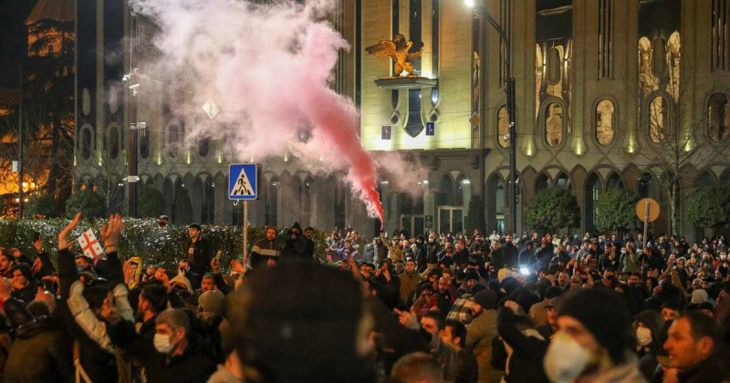 В Совфеде заявили, что США и ЕС решили устроить госпереворот в Грузии