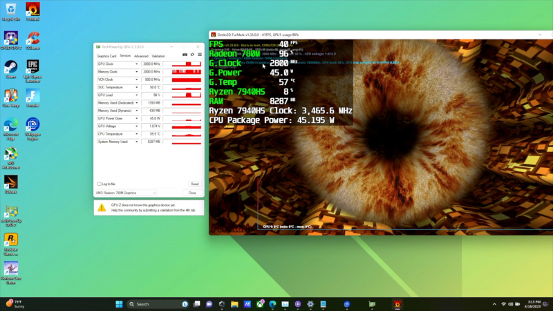 AMD Radeon 780M назвали самой быстрой встроенной мобильной графикой — 120 FPS в Skyrim при высоких настройках и 1080p
