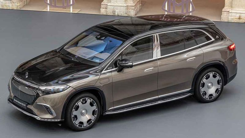Mercedes-Maybach представила свой первый электромобиль — кроссовер EQS 680 SUV со встроенным холодильником