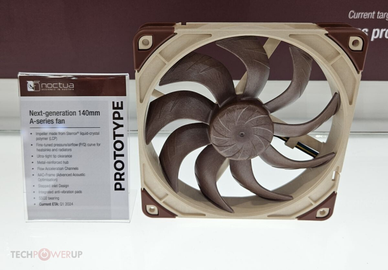 Noctua показала прототип 140-мм вентилятора NF-A14 нового поколения
