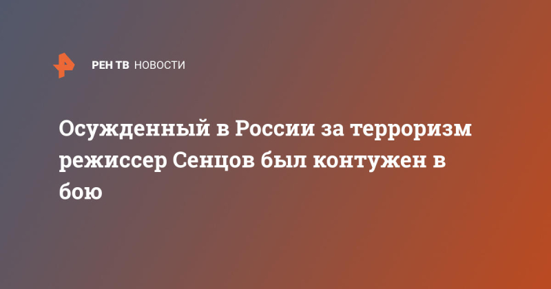 Осужденный в России за терроризм режиссер Сенцов был контужен в бою