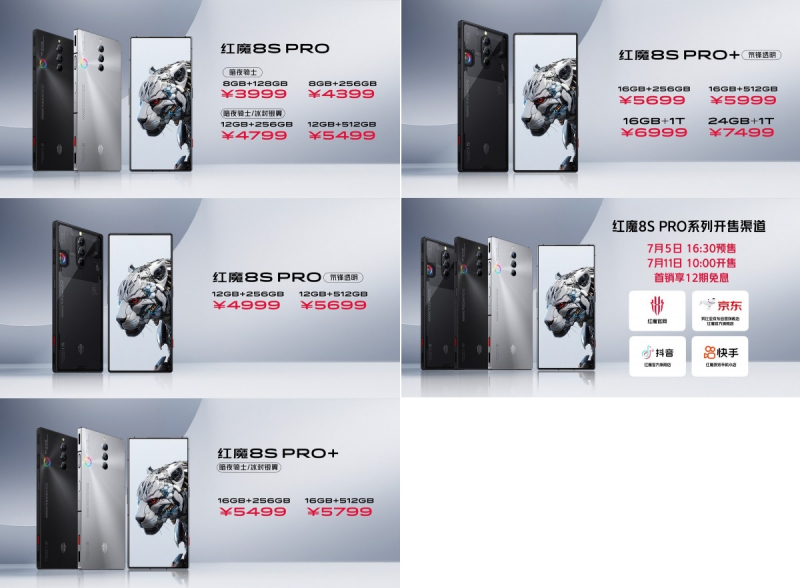ZTE представила первый в мире смартфон с 24 Гбайт оперативной памяти — Red Magic 8S Pro+