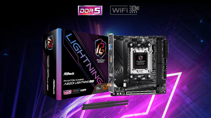 ASRock представила материнские платы B650I и A620I Lightning Mini-ITX с поддержкой DDR5-7200