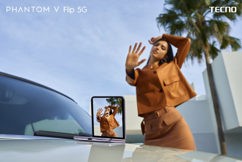 Представлен смартфон-раскладушка Tecno Phantom V Flip 5G всего за $600 — скоро он выйдет в России