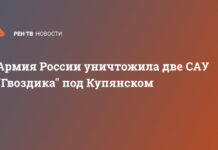 Армия России уничтожила две САУ «Гвоздика» под Купянском