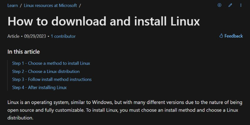 Microsoft в подробностях рассказала пользователям Windows, как установить Linux