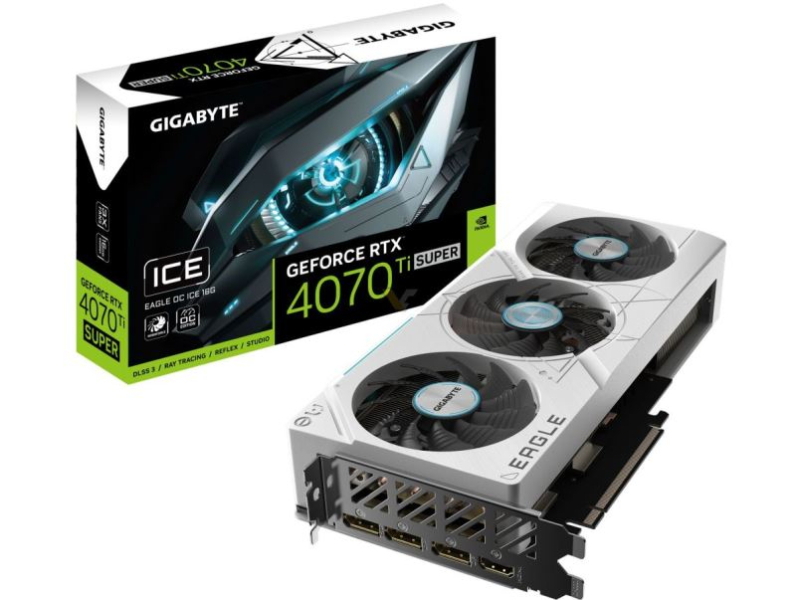 Gigabyte представила видеокарты GeForce RTX 4000 Eagle Ice 