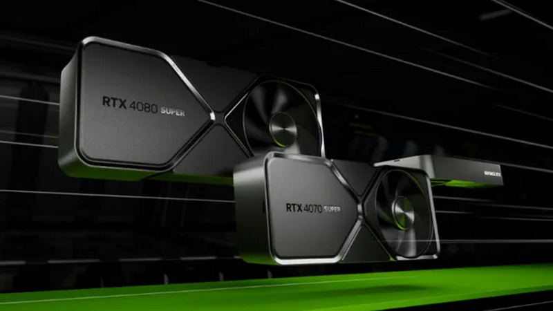 NVIDIA представила видеокарты GeForce RTX 4080 Super, RTX 4070 Ti Super и RTX 4070 Super — от $599 до $999