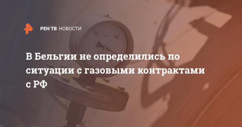 В Бельгии не определились по ситуации с газовыми контрактами с РФ