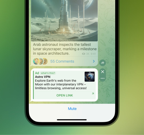 Telegram запустил программу монетизации для владельцев крупных каналов