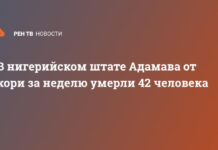 В нигерийском штате Адамава от кори за неделю умерли 42 человека