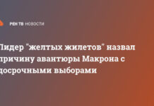 Лидер «желтых жилетов» назвал причину авантюры Макрона с досрочными выборами