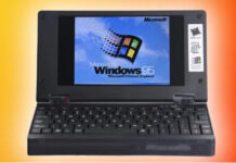 Представлен мини-ноутбук Pocket 386 на 36-летнем процессоре Intel и платформе Windows 3.11