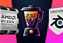 Ryzen 9 9950X оказался на 20 % быстрее Ryzen 9 7950X в Blender при одинаковом энергопотреблении