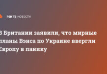 В Британии заявили, что мирные планы Вэнса по Украине ввергли Европу в панику