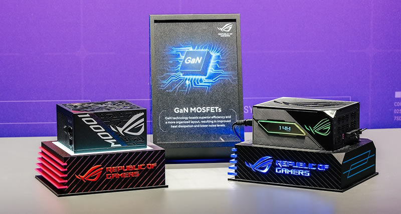 ASUS представила на Gamescom блоки питания для ПК на основе нитрида галлия