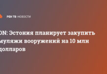 DN: Эстония планирует закупить муляжи вооружений на 10 млн долларов