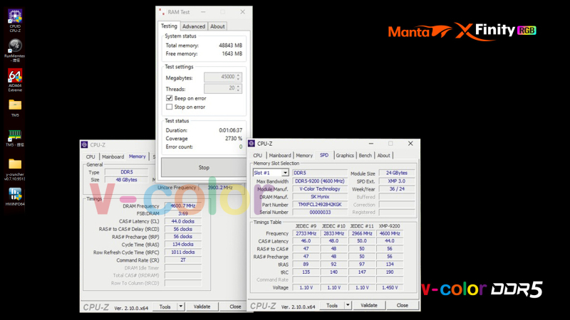 V-Color представила первую в мире память DDR5 CUDIMM с динамическими частотами и напряжением &mdash; до 9200 МТ/с