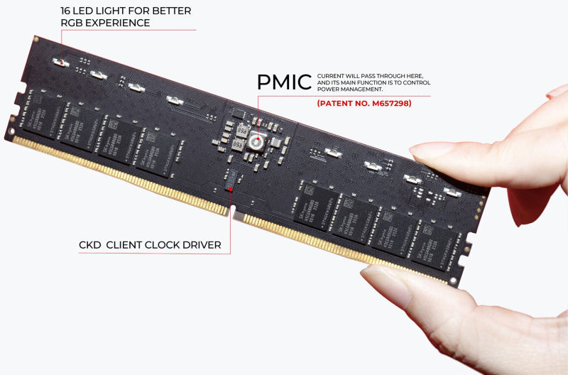 V-Color представила первую в мире память DDR5 CUDIMM с динамическими частотами и напряжением &mdash; до 9200 МТ/с