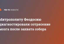 Митрополиту Феодосию диагностировали сотрясение мозга после захвата собора