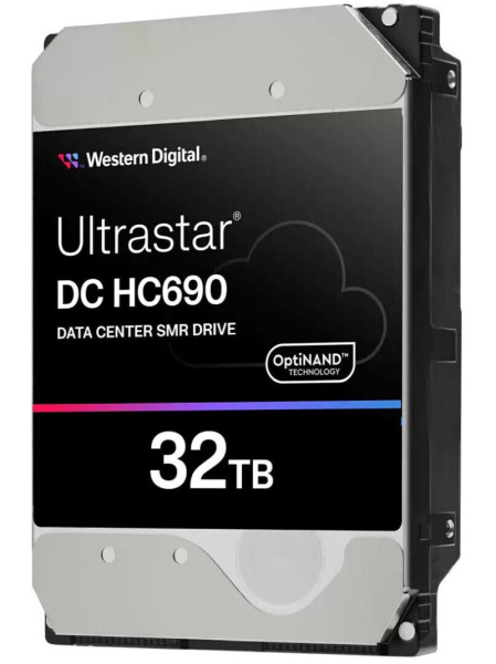 WD представила самые ёмкие жёсткие диски в мире — 32 Тбайт с UltraSMR и 26 Тбайт с CMR